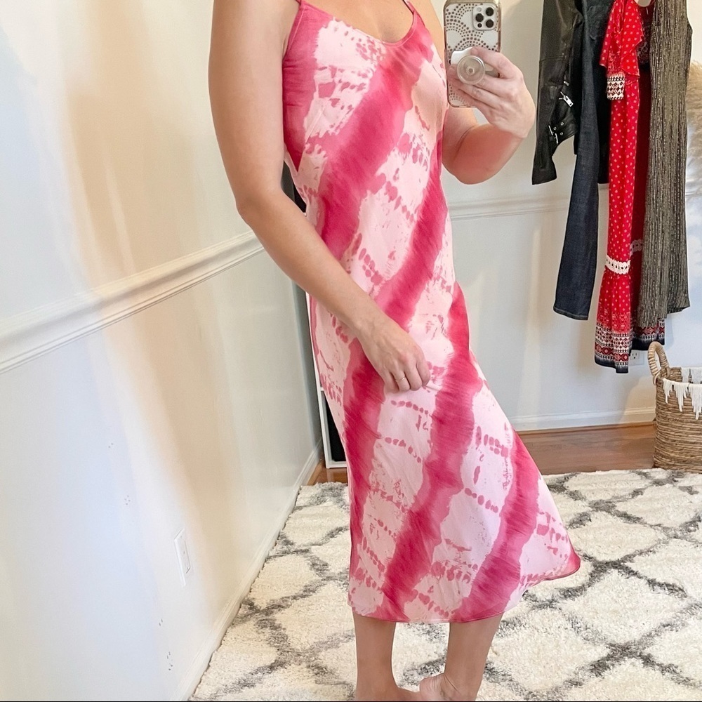Y2K Vintage Silk Midi Slip Dress 2